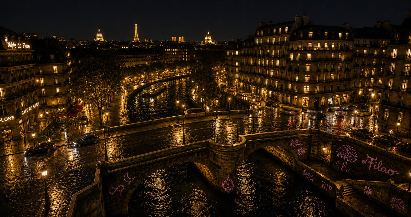 Mathis traverse Paris de nuit